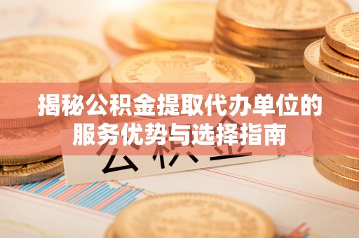 龙潭揭秘公积金提取代办单位的服务优势与选择指南