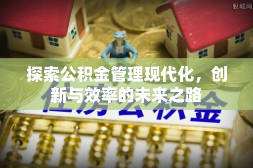 龙潭探索公积金管理现代化，创新与效率的未来之路