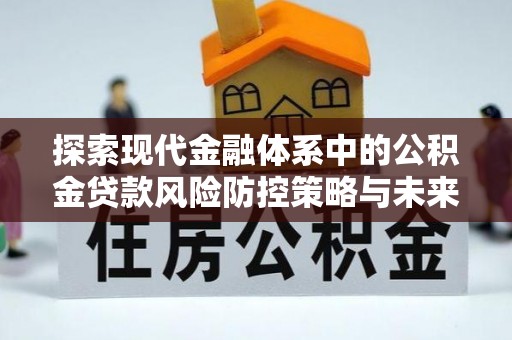龙潭探索现代金融体系中的公积金贷款风险防控策略与未来发展趋势