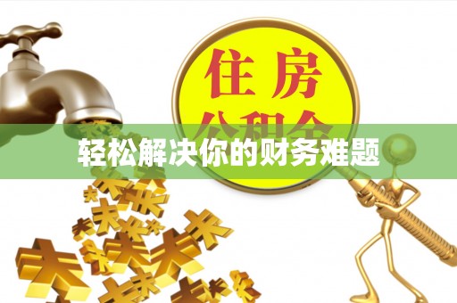 龙潭轻松解决你的财务难题
