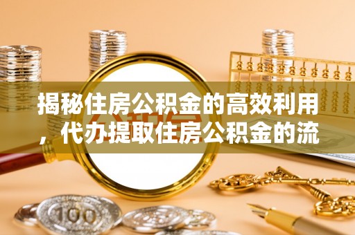 龙潭揭秘住房公积金的高效利用，代办提取住房公积金的流程与技巧