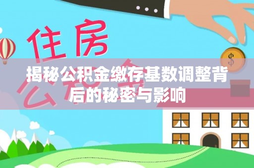 龙潭揭秘公积金缴存基数调整背后的秘密与影响