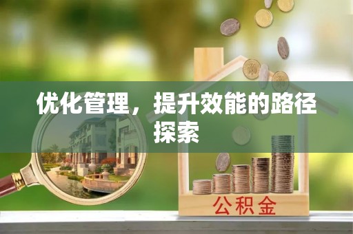 龙潭优化管理，提升效能的路径探索