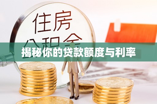 龙潭揭秘你的贷款额度与利率