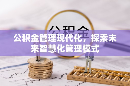 龙潭公积金管理现代化，探索未来智慧化管理模式