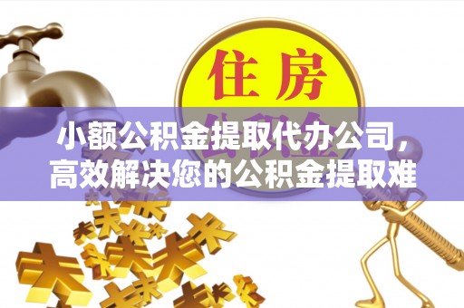 龙潭小额公积金提取代办公司，高效解决您的公积金提取难题