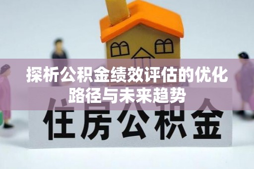 龙潭探析公积金绩效评估的优化路径与未来趋势