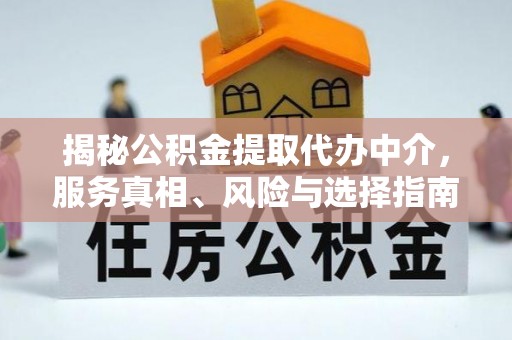 龙潭揭秘公积金提取代办中介，服务真相、风险与选择指南