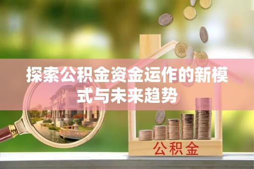 龙潭探索公积金资金运作的新模式与未来趋势