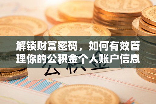 龙潭解锁财富密码，如何有效管理你的公积金个人账户信息