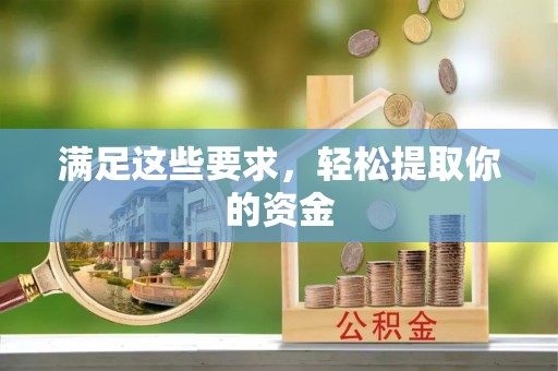 龙潭满足这些要求，轻松提取你的资金