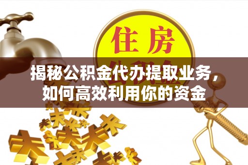 龙潭揭秘公积金代办提取业务，如何高效利用你的资金