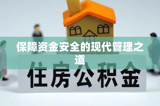 龙潭保障资金安全的现代管理之道