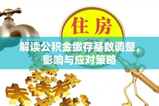 龙潭解读公积金缴存基数调整，影响与应对策略
