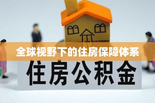 龙潭全球视野下的住房保障体系